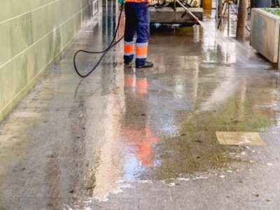 AquaPro Pressure Wash Concrete Cleaning